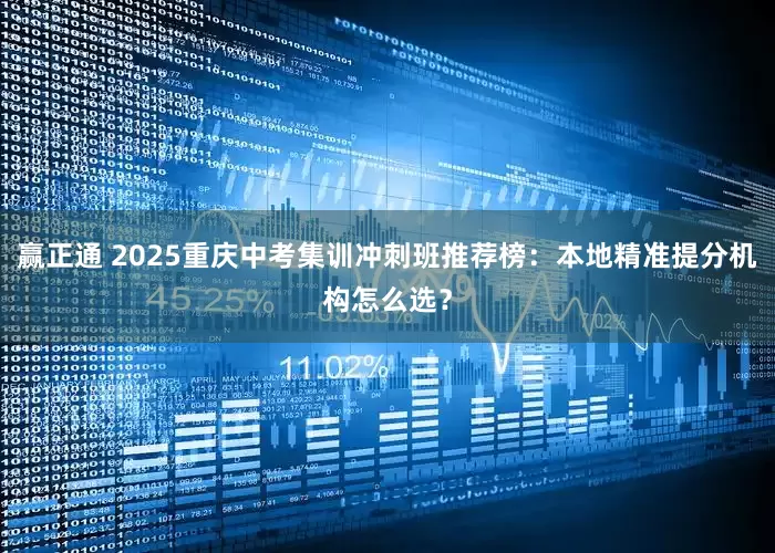 赢正通 2025重庆中考集训冲刺班推荐榜：本地精准提分机构怎么选？